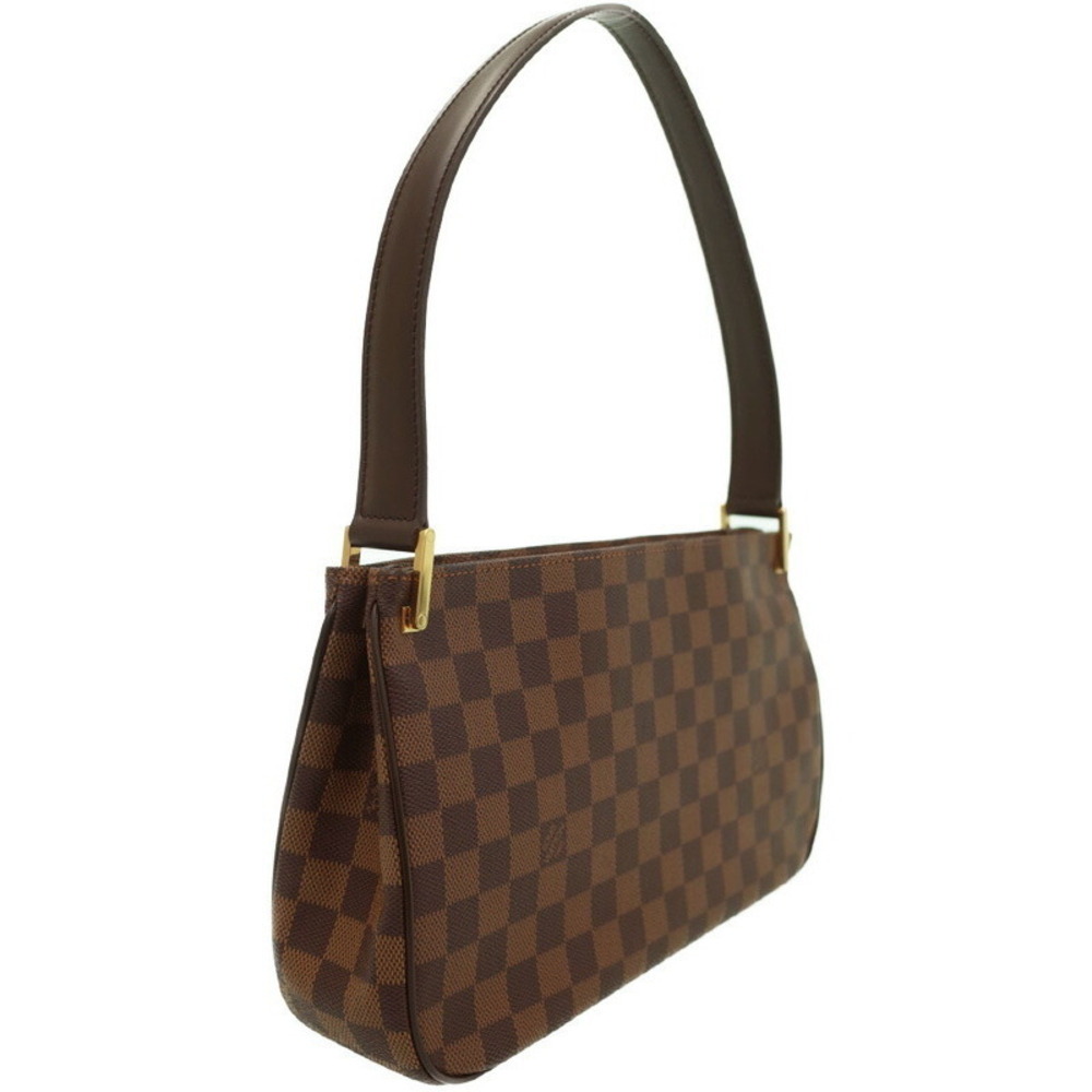 Louis Vuitton Ebene Damier Brown Aubagne Shoulder Canvas Bag